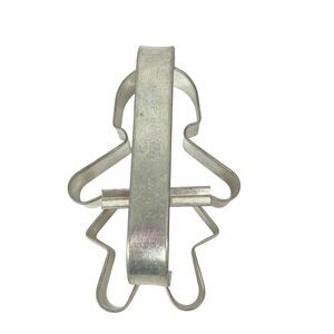 Vintage Nut Tree Cookie Cutter Large Person with Handle Made In Sweden Metal‎ 5"